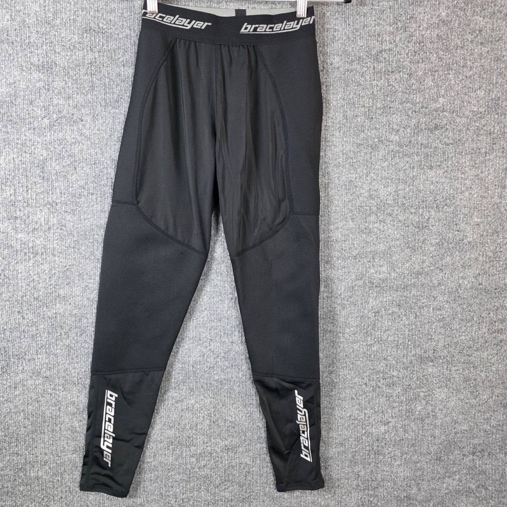 Bracelayer KX2 Knee Support Compression Pants Black Womens L Leggings Knee Pad